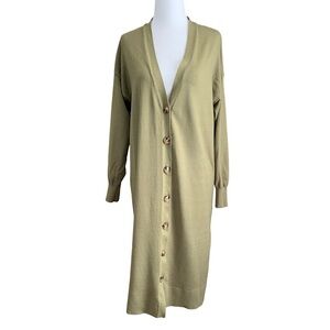 Magaschoni Longline Button Up Cardigan